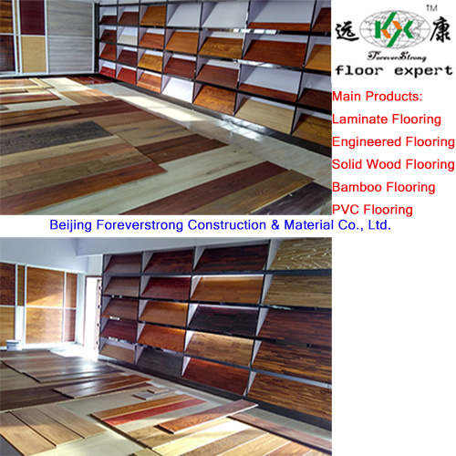 Wooden Floor Droped Click 8.3mm 12.3mm HDF AC3 Class31 Square Edge/U-Groove/V-Groove Laminate Flooring