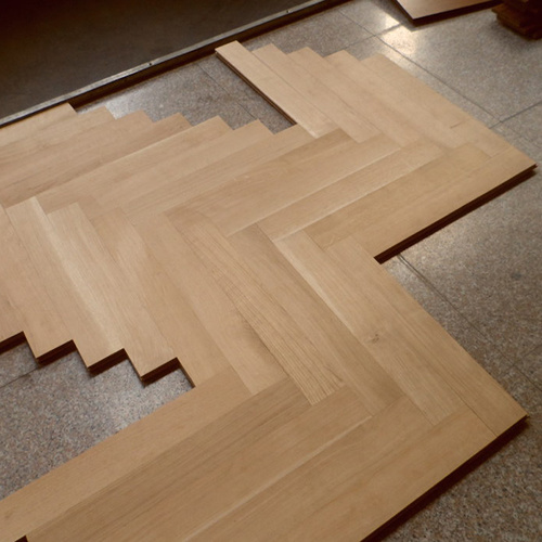 Herringbone Antique Brushed Natural Oak Engineered Wood Flooring