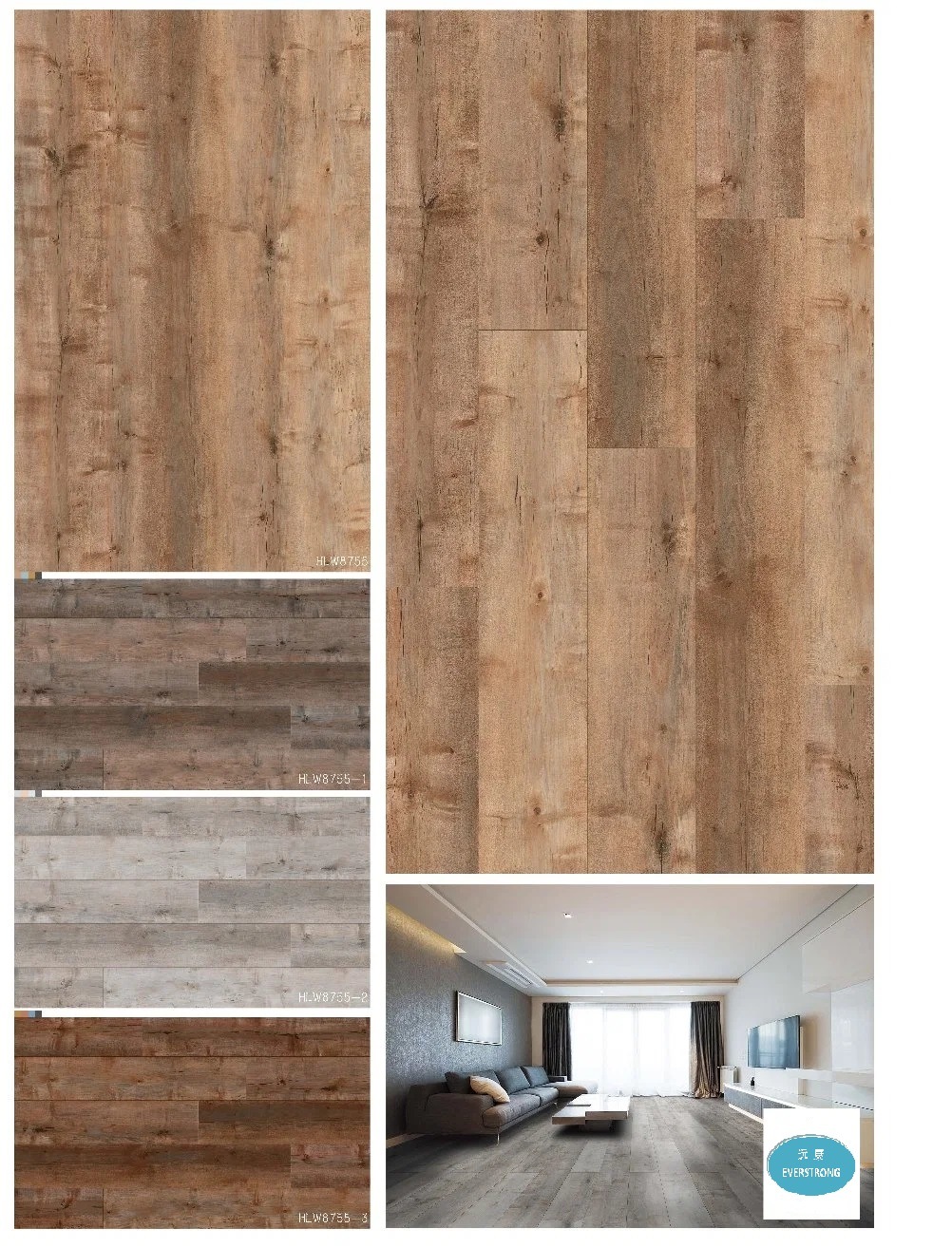 Waterproof Stain Resistant Easy Clean PVC Spc Vinyl Flooring for Decoration Spc Floor CE