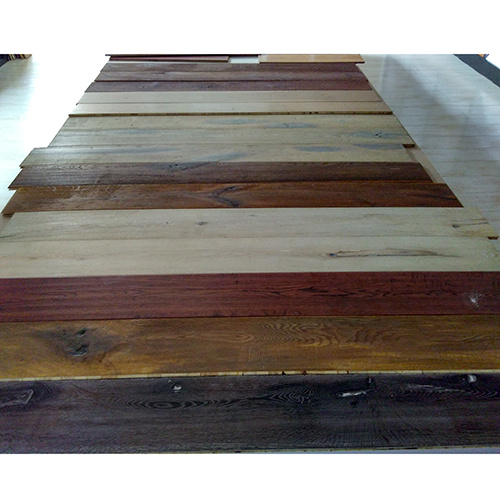 Wide Plank White Brushed and Natural Color Oak Engineered Flooring