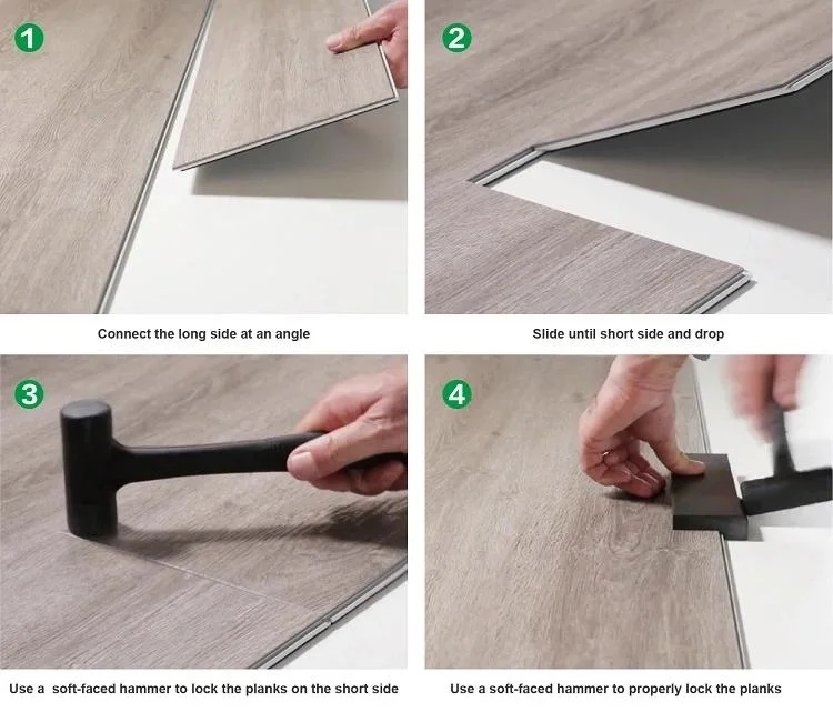 Waterproof Stain Resistant Easy Clean PVC Spc Vinyl Flooring for Decoration Spc Floor CE