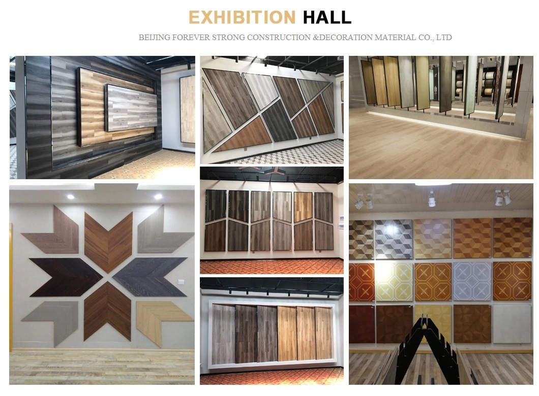 4mm/5mm Niceway High Quality Embossed Spc Vinyl Click Flooring Crystal Wear Layer Spc Vinyl Flooring Fashionable Uniclic Click Herringbone Spc Floor