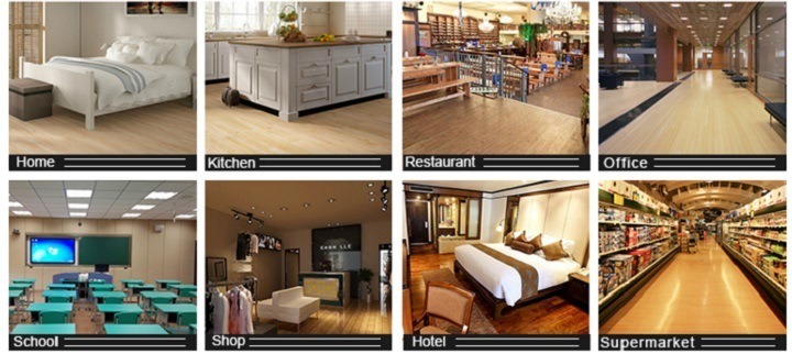 Anti-Scratch Interlocking Click Lock Vinyl PVC Spc Flooring Floor