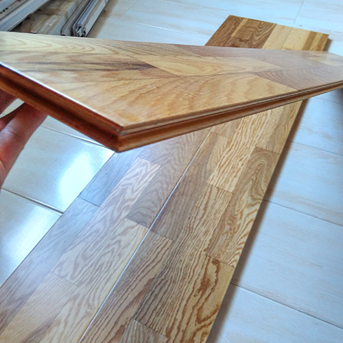 Grade Ab Multi-Layer 3-Strip Oak Parquet Engineered Flooring