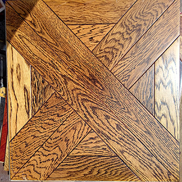 Multilayer UV Art Parquet Engineered Wood Flooring Mosaic Style