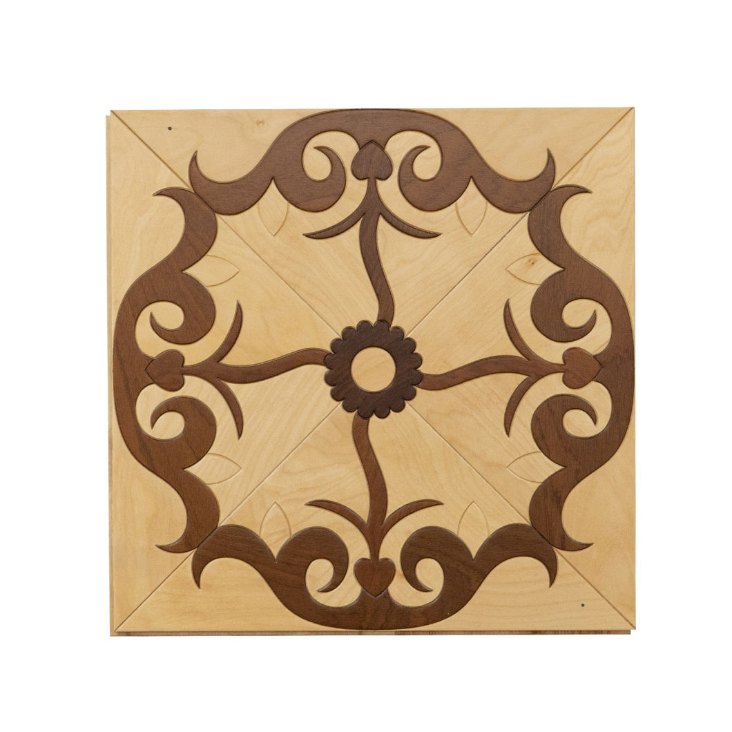 OEM Carton Box + Shrink Film Pallet 6strips Engineered Wood Flooring Laminated Floor