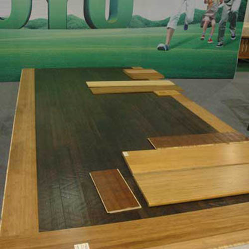 Carbonized Horizontal Solid Bamboo Flooring UV Lacquer