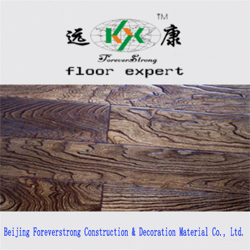 Multi Layer Engineered Wood Floor, Rustic Engineered Birch Flooring with Parquet Design