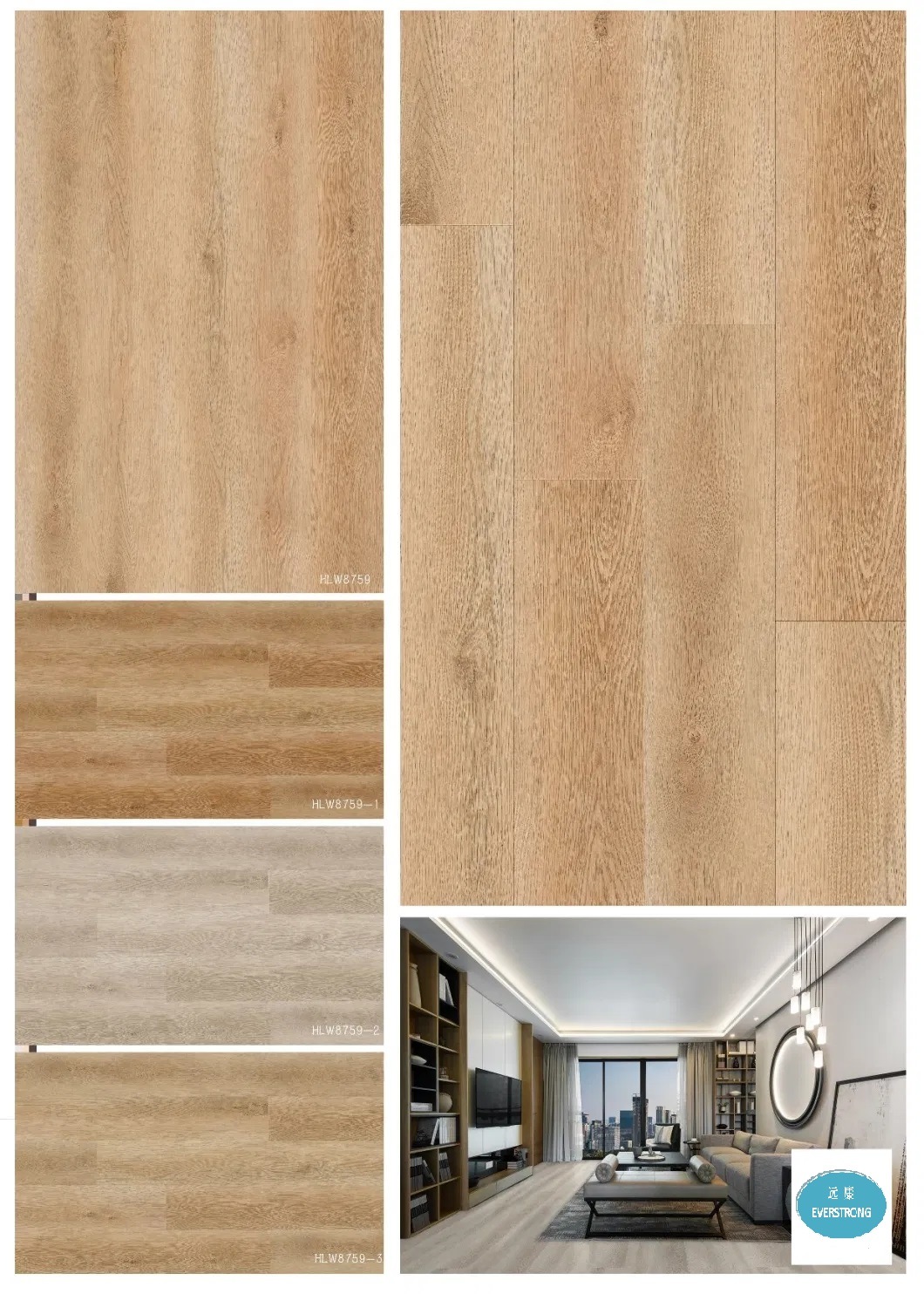 Waterproof Stain Resistant Easy Clean PVC Spc Vinyl Flooring for Decoration Spc Floor CE