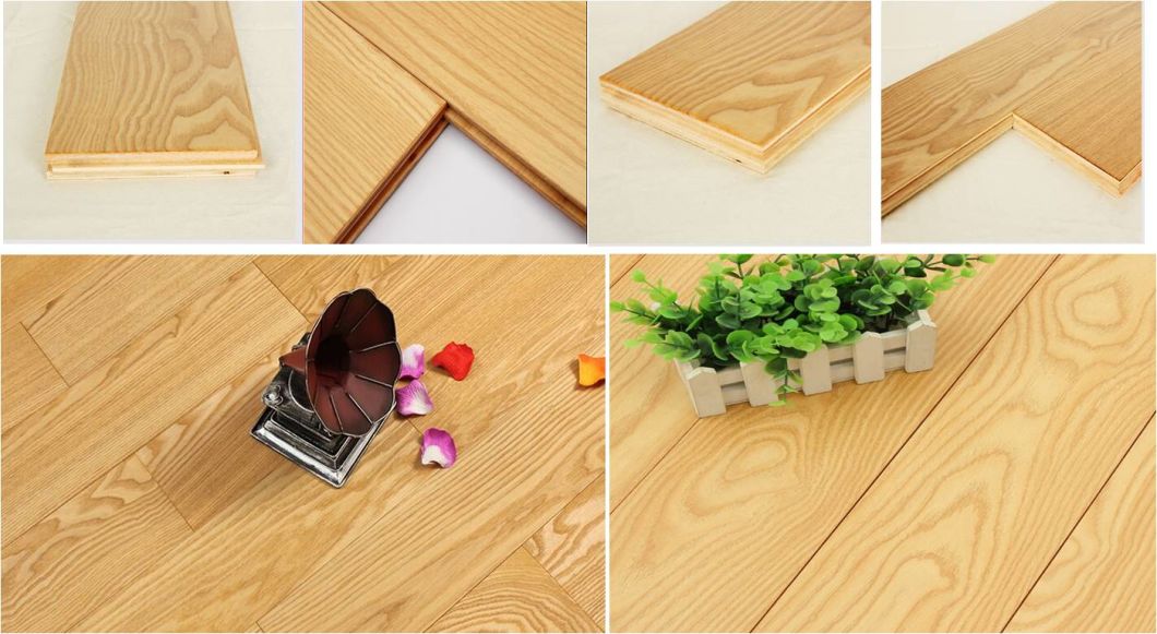 OEM Carton Box + Shrink Film Pallet 6strips Engineered Wood Flooring Laminated Floor