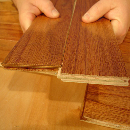 Multi Layer Engineered Wood Floor, Rustic Engineered Birch Flooring with Parquet Design