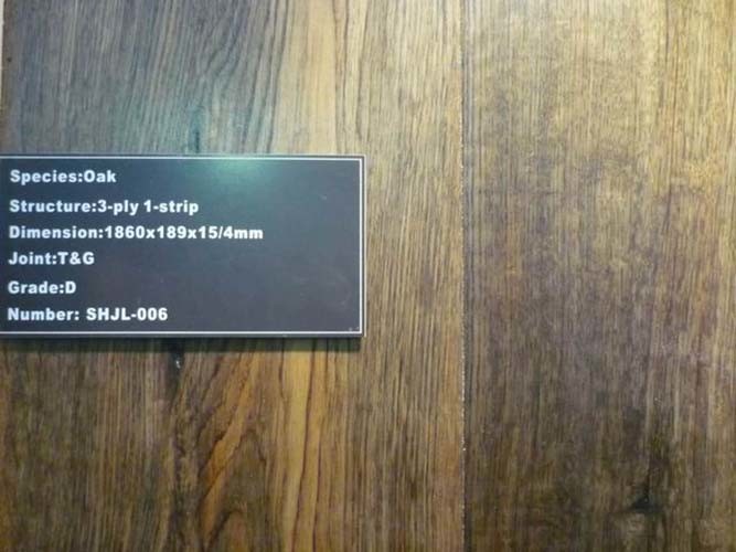 Multi Layer Solid Engineered Wood Floor, Rustic Engineered Oak Flooring