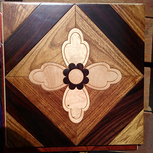 Decoration Material Mosaic Wood Flooring Art Parquet Engineered Flooring