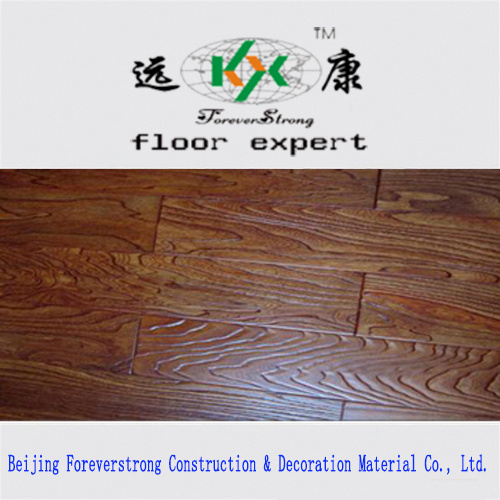 Antique Style Black Color Embossed Multi-Layer Engineered Wood Flooring