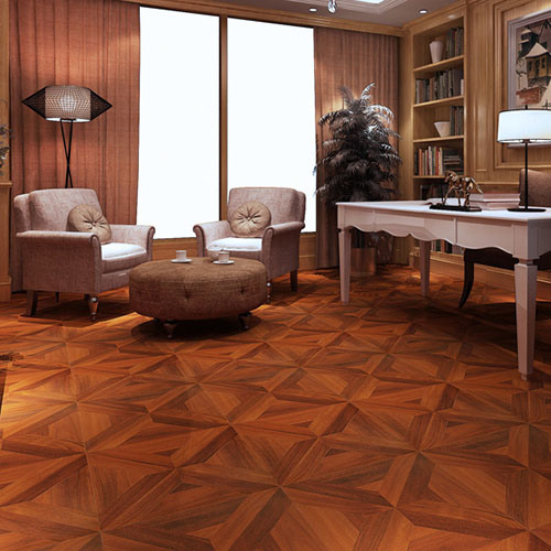 12mm HDF Laminate Wooden Parquet Flooring