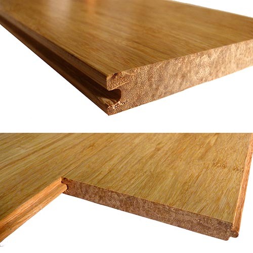 Click System or T&G Strand Woven Natural Bamboo Flooring
