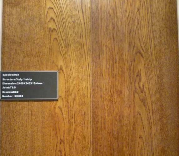 T&G Prefinished Honey Color Solid Wood Flooring